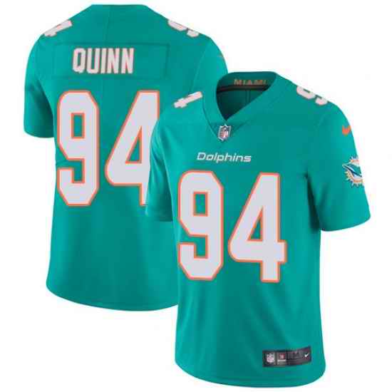 Nike Dolphins #94 Robert Quinn Aqua Green Team Color Mens Stitched NFL Vapor Untouchable Limited Jersey